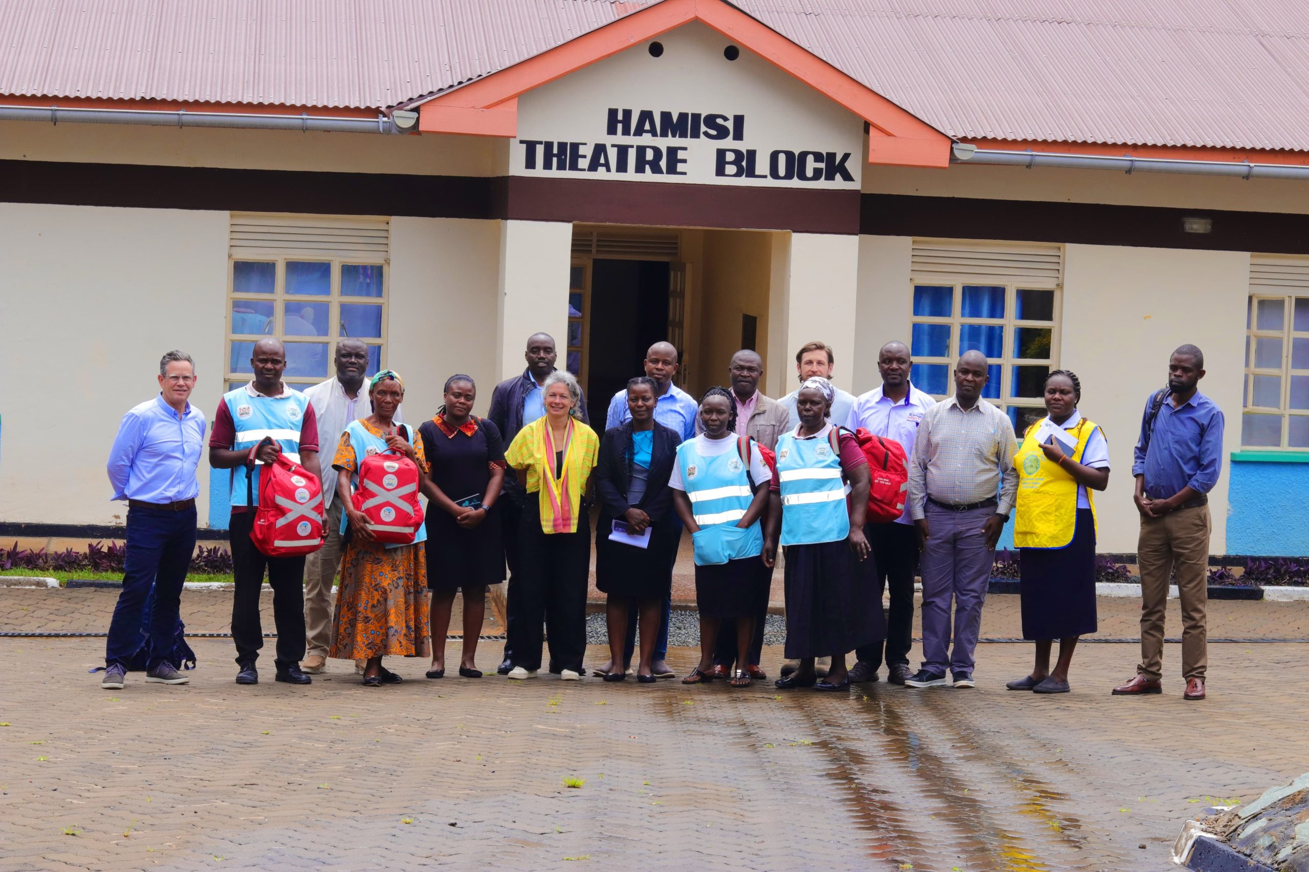 The Living Goods Delegation, during the visit.