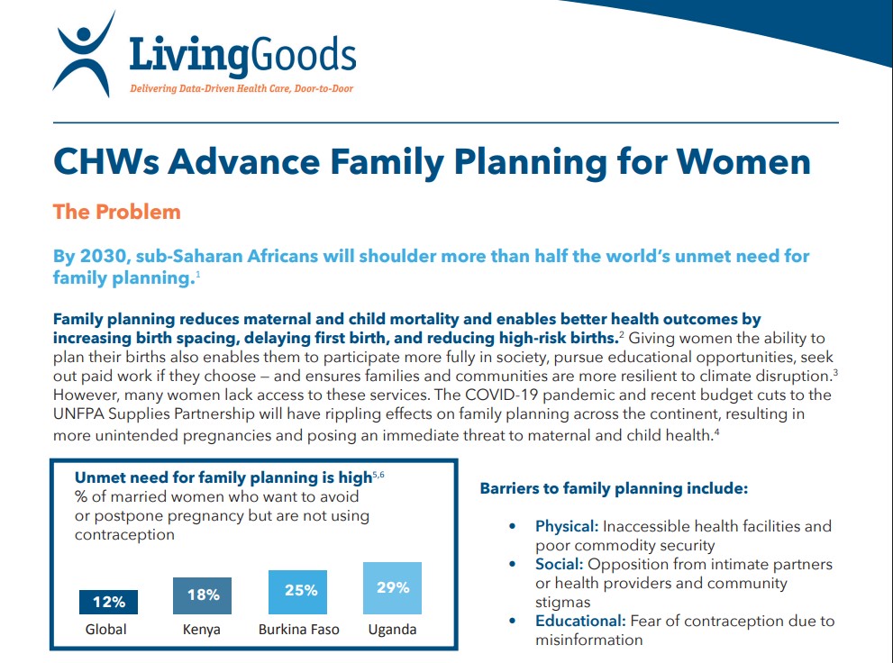 Family Planning–Global Advocacy Fact Sheet