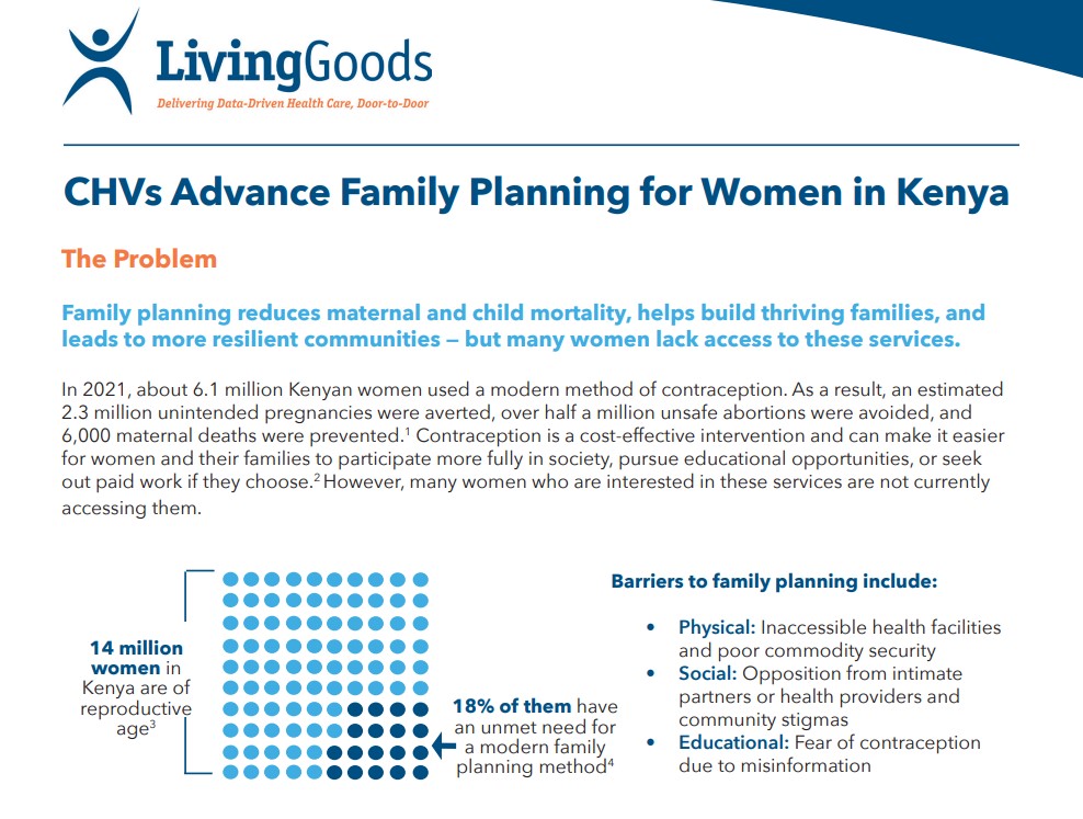 Family Planning–Kenya Advocacy Fact Sheet