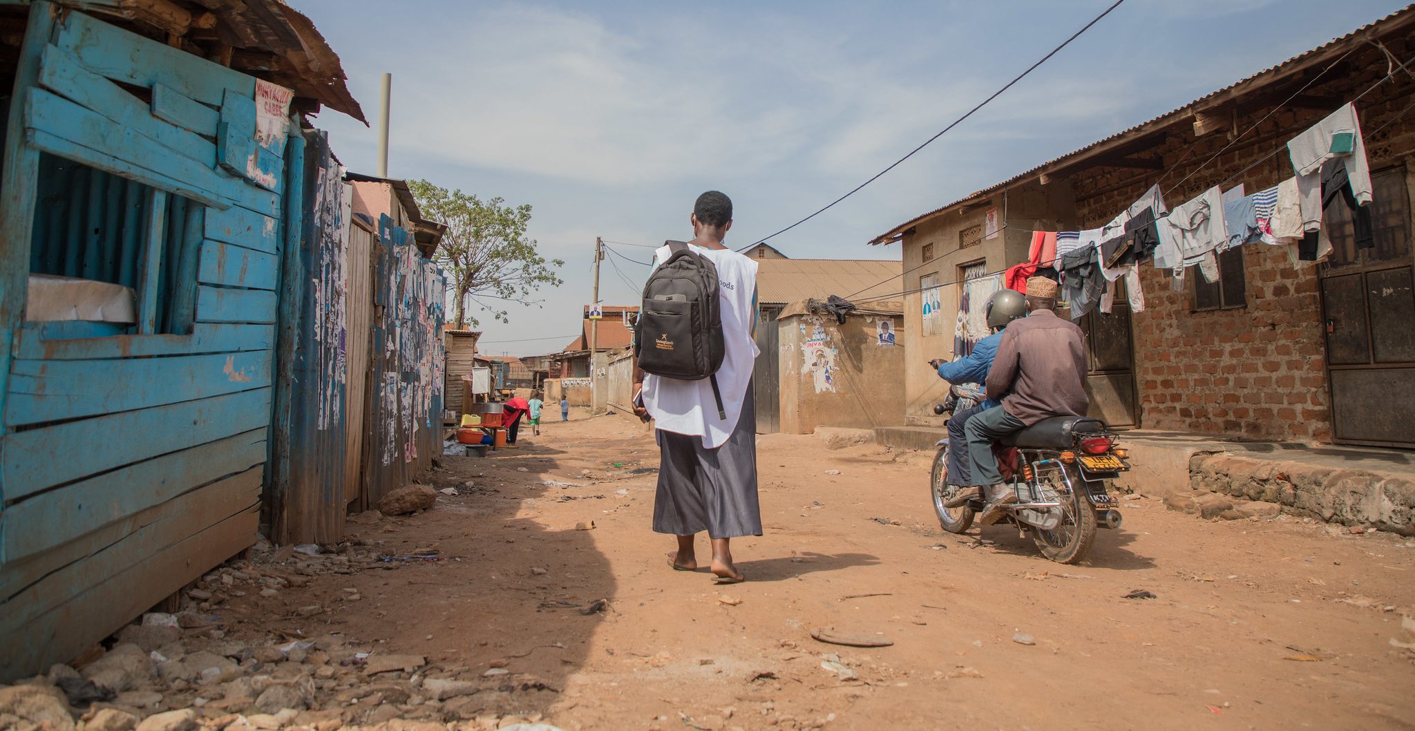 CHW Saraha in the field. 