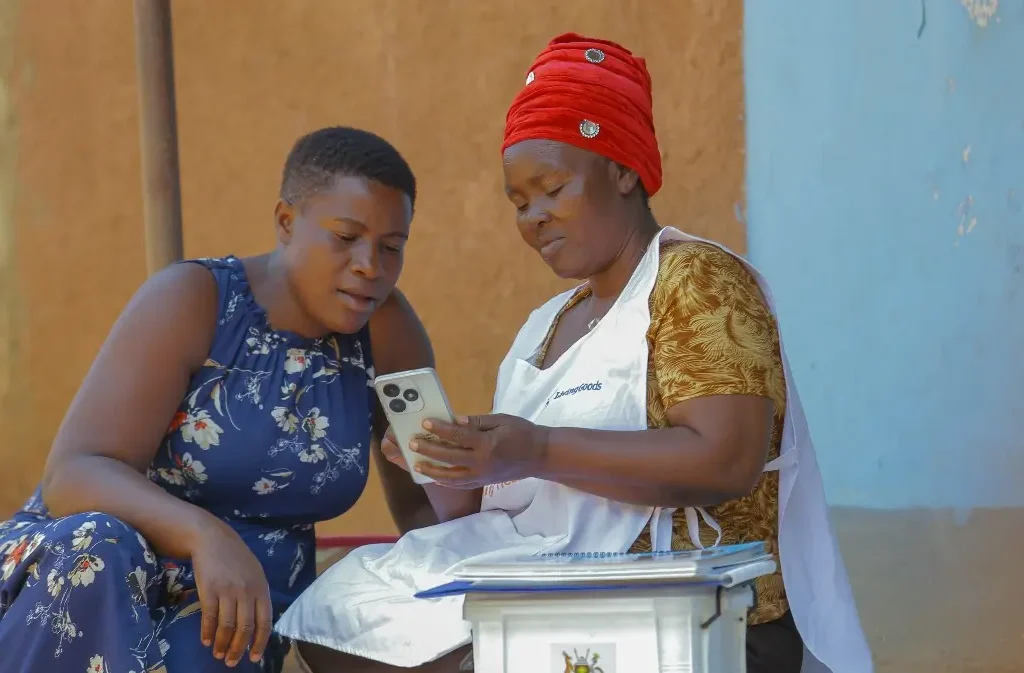 File Photo of CHW with a client 