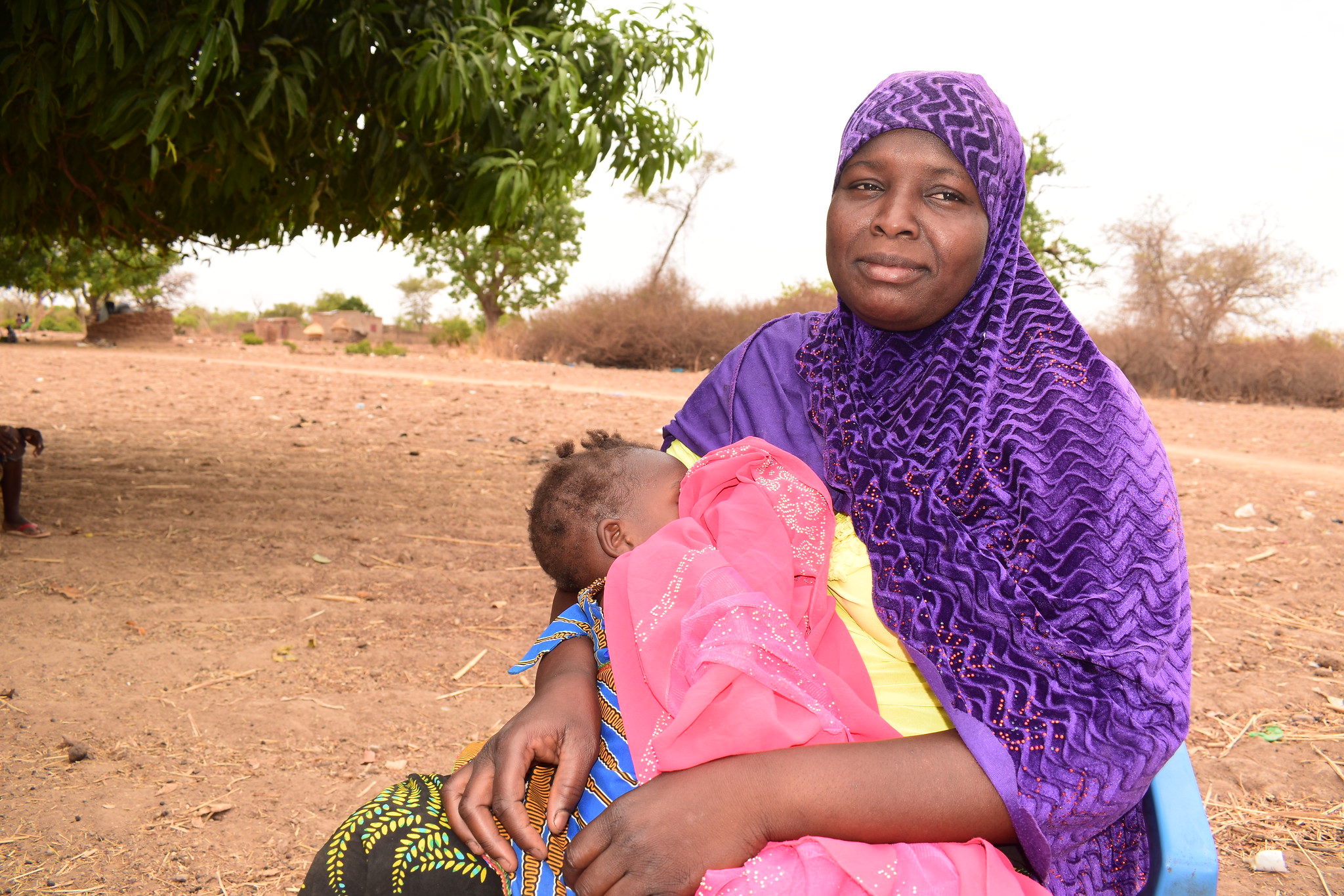 Burkina Faso: Saodata and her daughter, after CHW Mariam's visit.